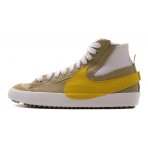 Nike Blazer Mid 77 Jumbo Ανδρικά Sneakers Μπεζ, Κίτρινα, Λευκά