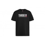 Tommy Jeans Ανδρικό Κοντομάνικο T-Shirt Μαύρο