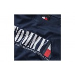 Tommy Jeans Ανδρικό Κοντομάνικο T-Shirt Μπλε Σκούρο