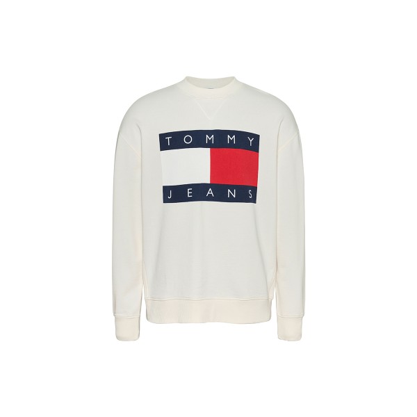 Tommy Jeans Rlx Big Flag Cneck Ext Μπλούζα Με Λαιμόκοψη Ανδρική (DM0DM19222 YBH)