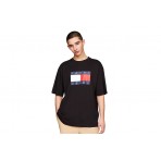 Tommy Jeans Skate Flag Tee Ανδρικό Κοντομάνικο T-Shirt Μαύρο