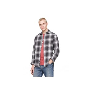 Tommy Jeans Reg Check Flannel Πουκάμισο Μακρυμάνικο Ανδρικό (DM0DM19651 PUB)