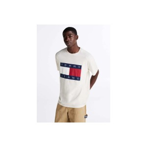 Tommy Jeans Rlx Melange Big Flag T-Shirt Ανδρικό (DM0DM20345 AE3)