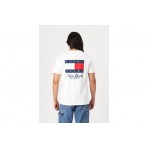 Tommy Jeans Ανδρικό Κοντομάνικο T-Shirt Λευκό