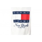 Tommy Jeans Ανδρικό Κοντομάνικο T-Shirt Λευκό