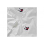 Tommy Jeans Ανδρικό Κοντομάνικο T-Shirt Λευκό