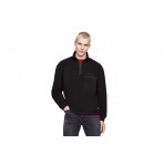 Tommy Jeans Fleece Ανδρική Μακρυμάνικη Μπλούζα Μαύρη