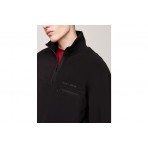 Tommy Jeans Fleece Ανδρική Μακρυμάνικη Μπλούζα Μαύρη