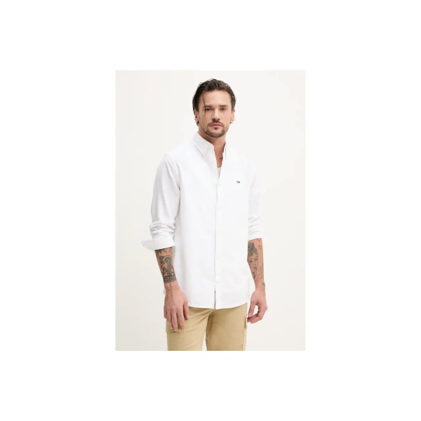 Tommy Jeans Reg Linen Blend Ls Shirt Ext (DM0DM20875 YBL)