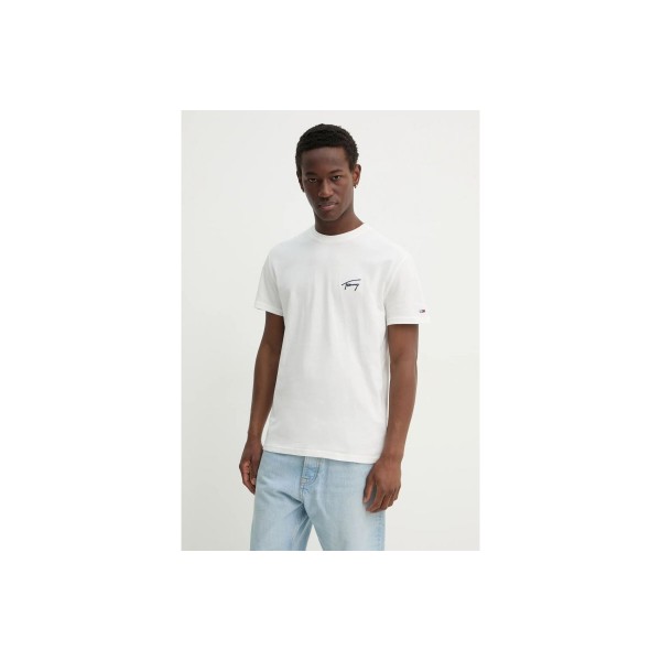 Tommy Jeans Reg Signature Ext T-Shirt Ανδρικό (DM0DM21140 YBL)