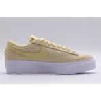 Nike Blazer Low Platform Γυναικεία Sneakers Μπεζ, Λευκά