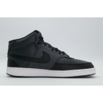 Nike Court Vision Mid Ανδρικά Sneakers Μαύρα