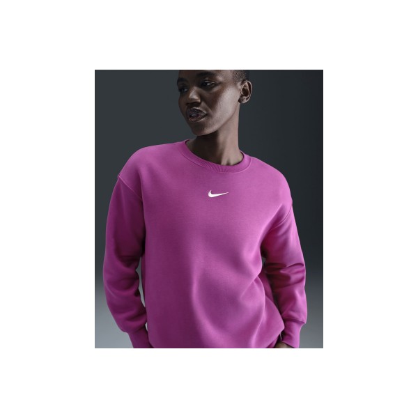 Nike Sportswear Phoenix Fleece Μπλούζα Με Λαιμόκοψη Γυναικεία (DQ5733 518)