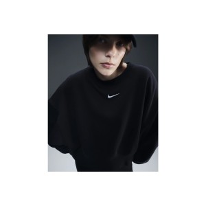 Nike Sportswear Phoenix Fleece Μπλούζα Με Λαιμόκοψη Γυναικεία (DQ5761 010)