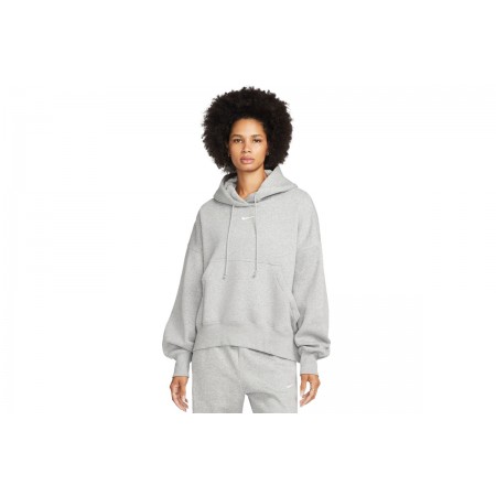 Nike Sportswear Phoenix Fleece Γυναικείο Φούτερ με Κουκούλα Γκρι