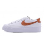 Nike Blazer Low Platform Γυναικεία Sneakers Λευκά, Πορτοκαλί