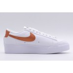 Nike Blazer Low Platform Γυναικεία Sneakers Λευκά, Πορτοκαλί