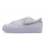 Nike Blazer Low Platform Γυναικεία Sneakers Λευκά, Ασημί