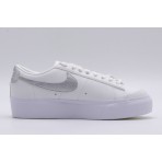 Nike Blazer Low Platform Γυναικεία Sneakers Λευκά, Ασημί