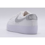 Nike Blazer Low Platform Γυναικεία Sneakers Λευκά, Ασημί