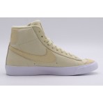 Nike Blazer PRM MF Γυναικεία Sneakers Μπεζ, Λευκά