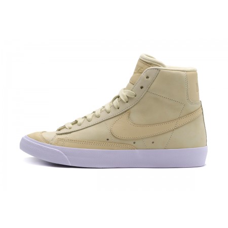 Nike Blazer PRM MF Γυναικεία Sneakers Μπεζ, Λευκά