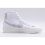 Nike Blazer Mid 77 Γυναικεία Sneakers Λευκά, Ασημί