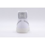 Nike Blazer Mid 77 Γυναικεία Sneakers Λευκά, Ασημί