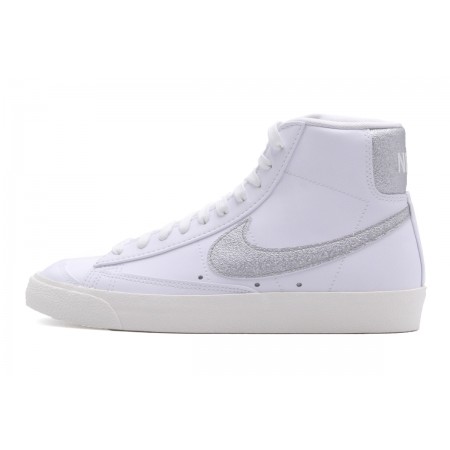 Nike Blazer Mid 77 Γυναικεία Sneakers Λευκά, Ασημί