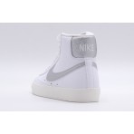 Nike Blazer Mid 77 Γυναικεία Sneakers Λευκά, Ασημί