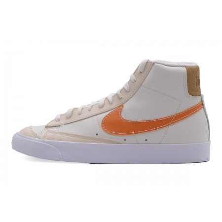 Nike Blazer Mid 77 EMB Ανδρικά Sneakers Λευκά, Μπεζ, Πορτοκαλί