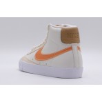 Nike Blazer Mid 77 EMB Ανδρικά Sneakers Λευκά, Μπεζ, Πορτοκαλί