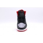 Jordan Air 1 Bred Shadow Mid Sneakers Μαύρα, Γκρι, Λευκά, Κόκκινα