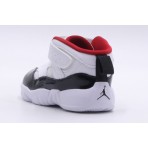 Jordan Jumpman Two Trey Βρεφικά Sneakers Λευκά, Μαύρα, Κόκκινα