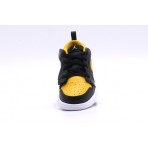 Jordan Air 1 Yellow Ochre Low Βρεφικά Sneakers Μαύρα, Κίτρινα, Λευκά