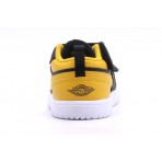 Jordan Air 1 Yellow Ochre Low Βρεφικά Sneakers Μαύρα, Κίτρινα, Λευκά