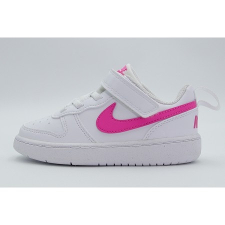 Nike Court Borough Low Recraft Βρεφικά Sneakers Λευκά, Φούξια