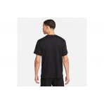 Nike Dri-FIT UV Miler Ανδρικό Κοντομάνικο Αθλητικό T-Shirt Μαύρο