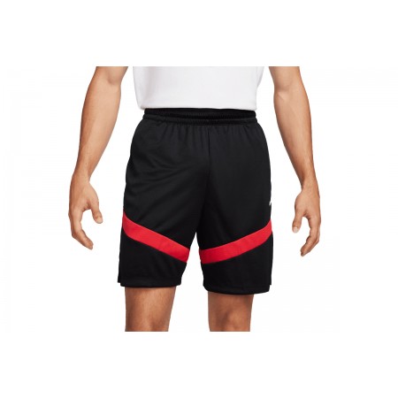 Nike Dri-FIT Icon Ανδρική Μπασκετική Βερμούδα Μαύρη, Κόκκινη