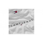 Tommy Jeans Γυναικείο Κοντομάνικο T-Shirt Λευκό