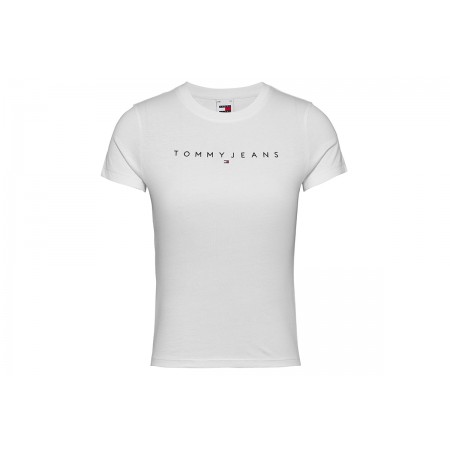 Tommy Jeans Γυναικείο Κοντομάνικο T-Shirt Λευκό