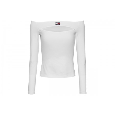 Tommy Jeans Slim Badge Cutout Top Ls 