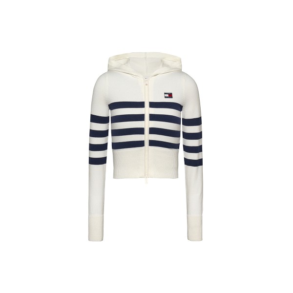 Tommy Jeans Tjw Stripe Zip Thru Badge Ζακέτα Πλεκτή Γυναικεία (DW0DW18524 YBH)