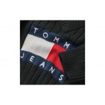 Tommy Jeans Center Flag Sweater Γυναικεία Crop Top Μπλούζα Μαύρη