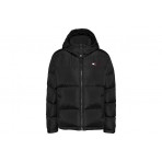 Tommy Jeans Alaska Γυναικείο Puffer Μπουφάν με Κουκούλα Μαύρο