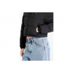 Tommy Jeans Crop Essential Γυναικείο Puffer Μπουφάν Μαύρο