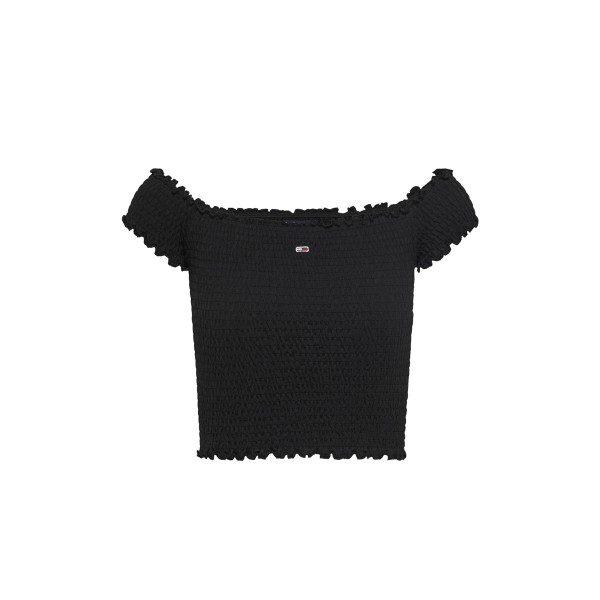 Tommy Jeans Smock Crop Top Κοντομάνικο Γυναικείο (DW0DW20238 BDS)