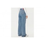 Tommy Jeans Claire Γυναικείο Wide Leg Τζιν Παντελόνι Μπλε