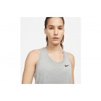 Nike Dri-FIT Γυναικεία Αμάνικη Μπλούζα Γκρι