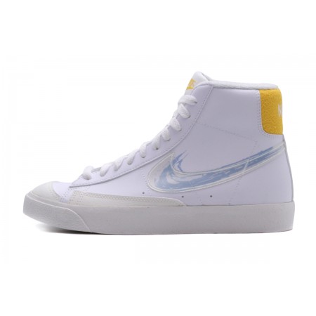 Nike Blazer Mid 77 Παιδικά Sneakers Λευκά, Ασημί, Κίτρινα